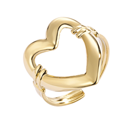Bague coeur bold dorée - MIA