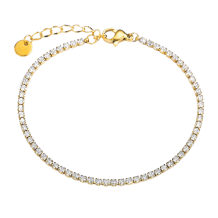 Bracelet tennis pavé doré - ELVIRA